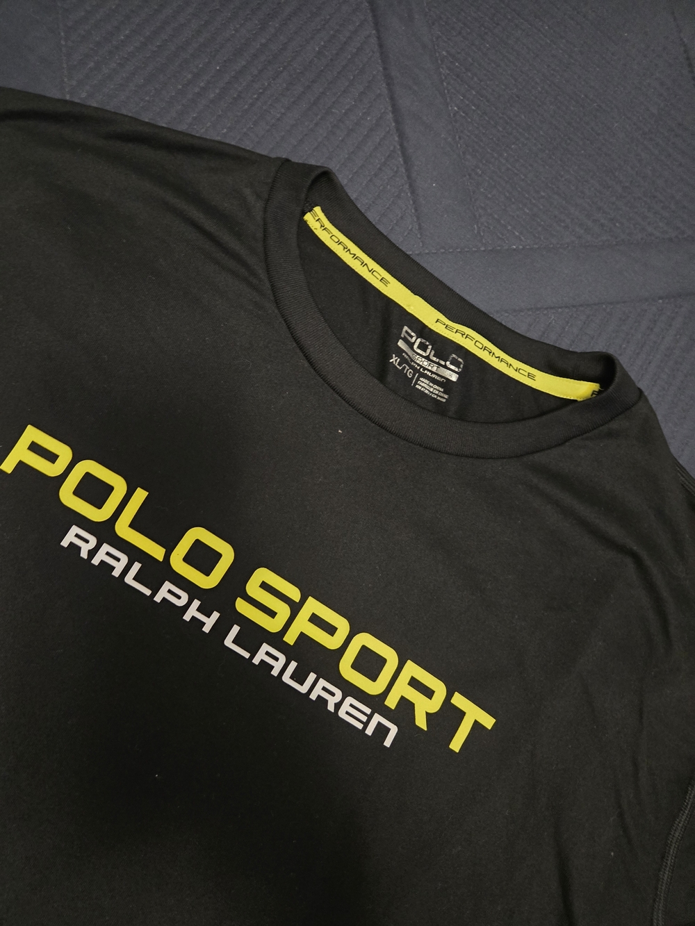 Polo Sport Ralph Lauren Black Performance Logo Tee